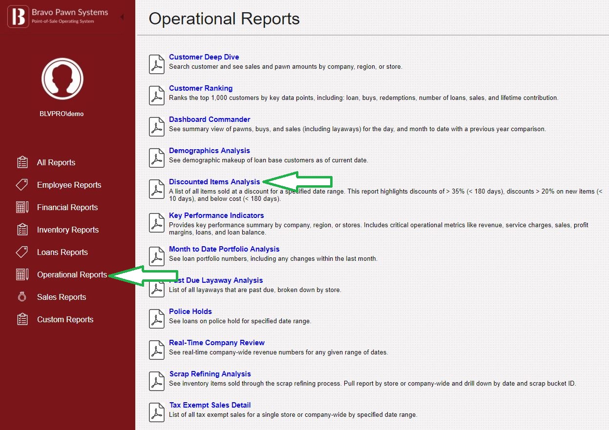 discounted_item_analysis_under_operational_reports.jpg